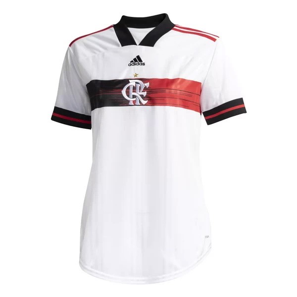 Tailandia Camiseta Flamengo Segunda Equipación Mujer 2020-2021 Blanco